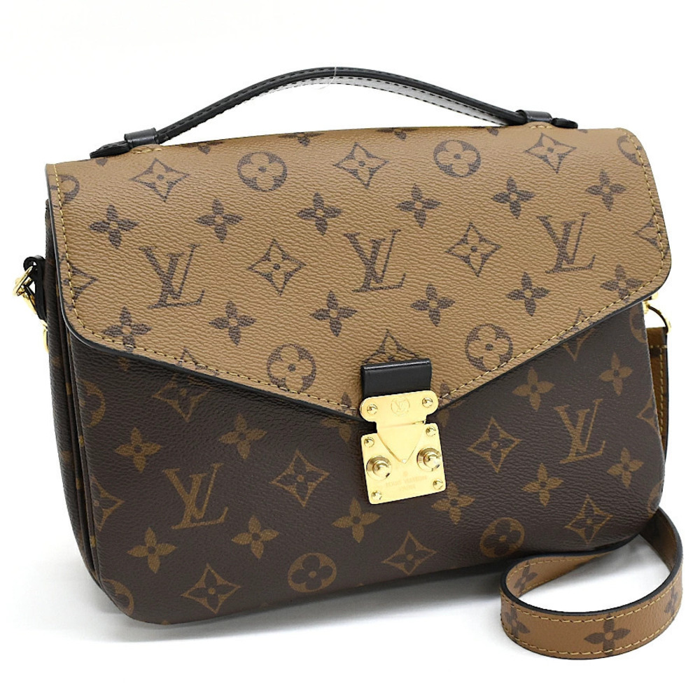 Louis Vuitton Monogram Metis Bag Reverse Handbag Pochette Shoulder Brown - Picture 2 of 8
